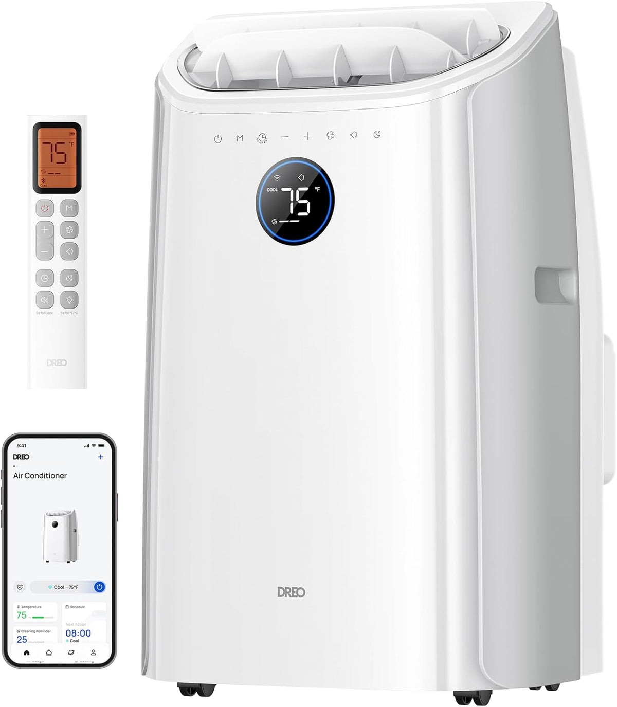 Portable Air Conditioner 515S, 12000 BTU ASHRAE (8000 BTU DOE) Smart AC