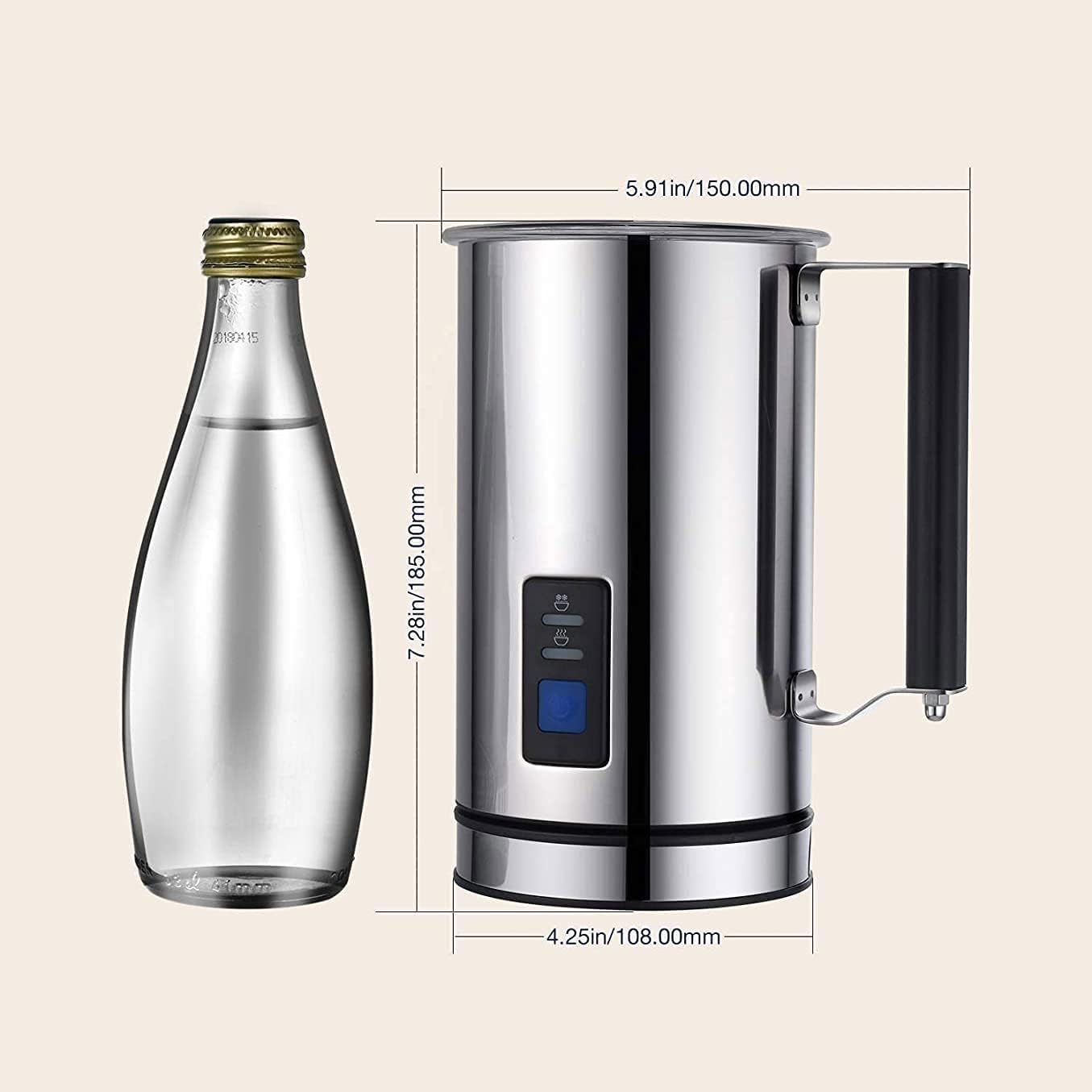 Milk Frother Machine Milk Steamer Stainless Steel Automatic