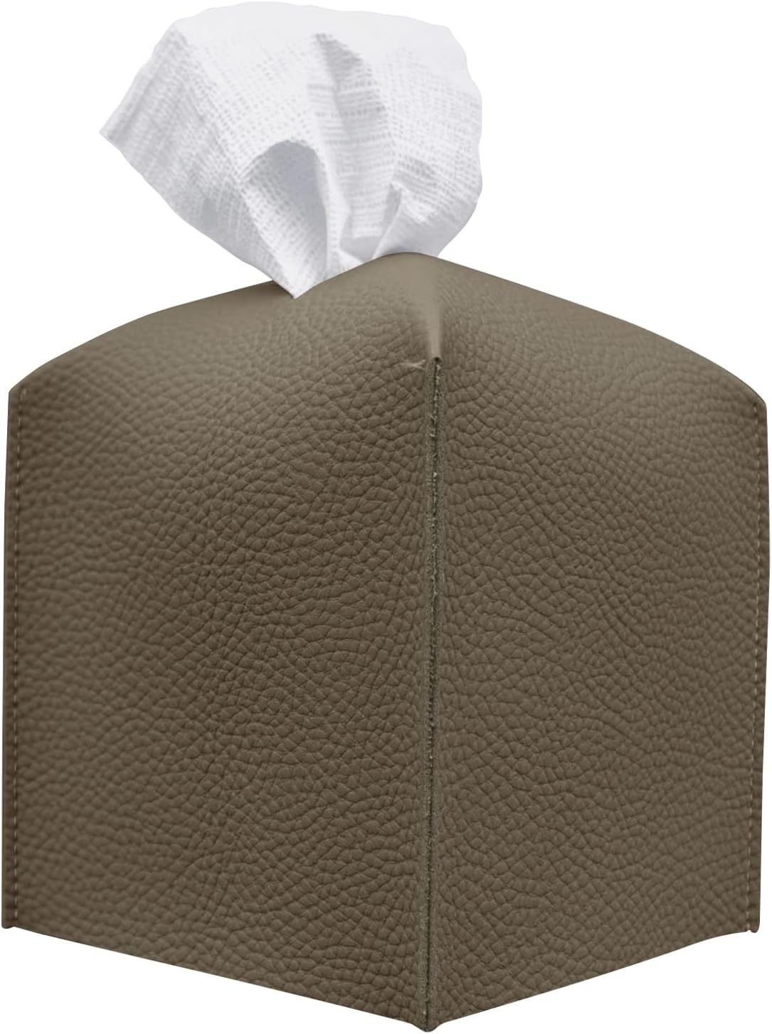 Carrotez Tissue Box Cover, Modern PU Leather Square Tissue