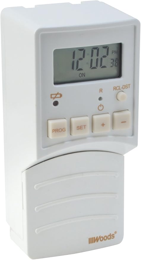 Woods Flip Switch Timer Converts Toggle Switch to Programmable Timer