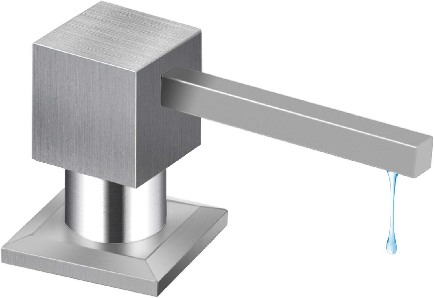 Yofidra Soap Dispenser for Kitchen Sink, Kitchen Soap Dispenser Black Square