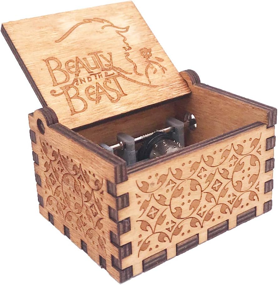 Beauty and The Beast Music Box Hand Crank Musical Box