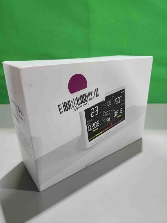 Ynak 16 in 1 Air Quality Monitor Indoor 7" Display 9 AQI+7 AQI Alerts Air Quality Meter for CO2