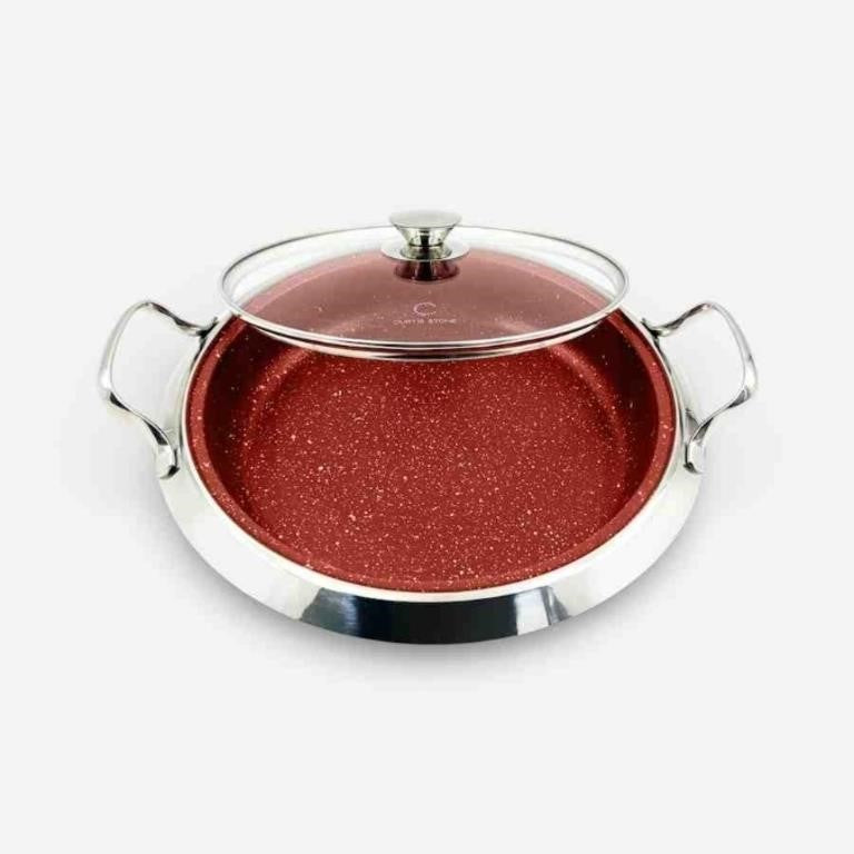 Curtis Stone 12" DuraPan Multipurpose Pan Red