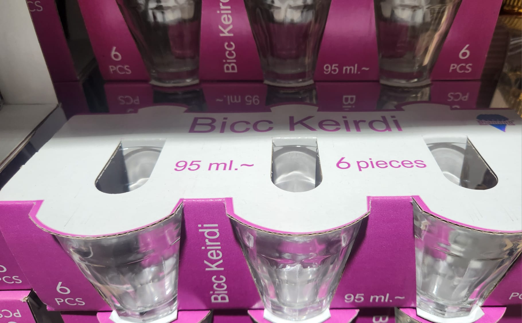 GLASS BICC KEIRDI 95ML.