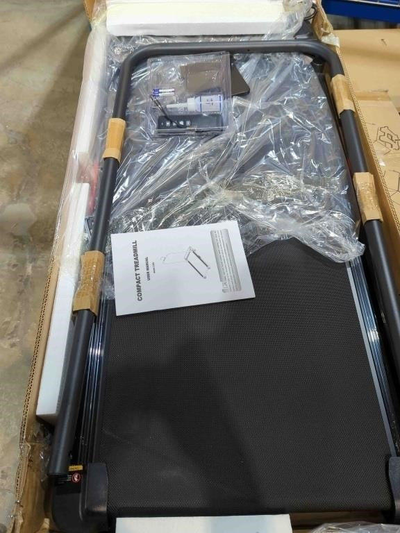 KASSADIN Electric Walking Pad Treadmill, 350LB, Black