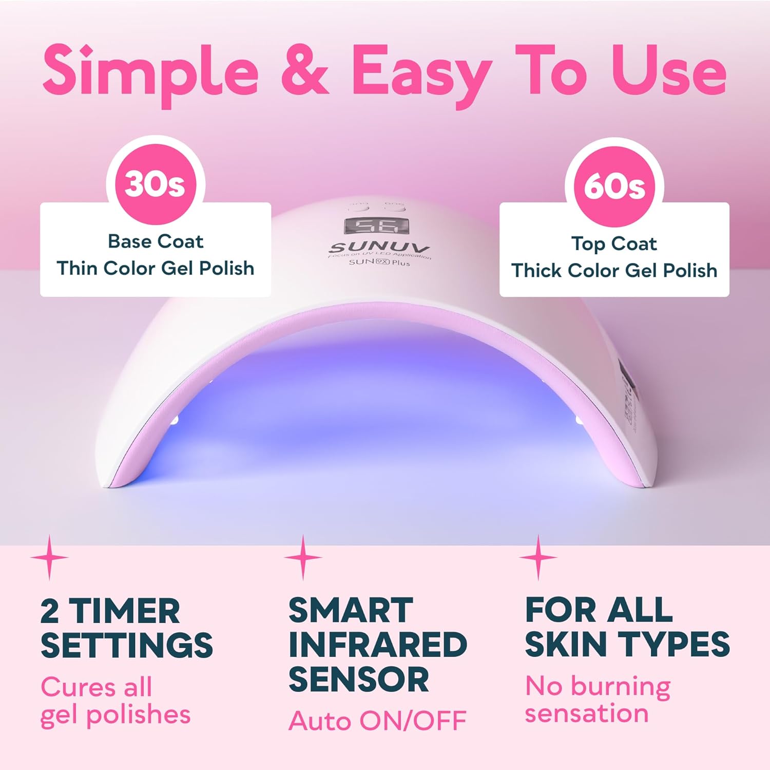 Sun 9s Nail Lamp UV LED Nail Dryer