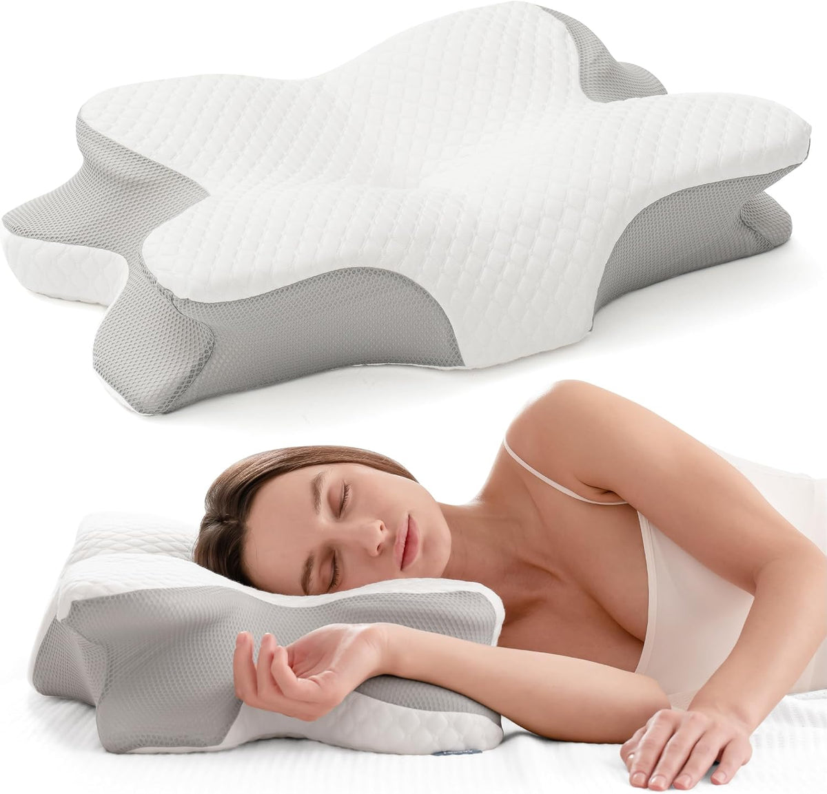 Cervical Pillow for Cozy Sleep, ALCEDO