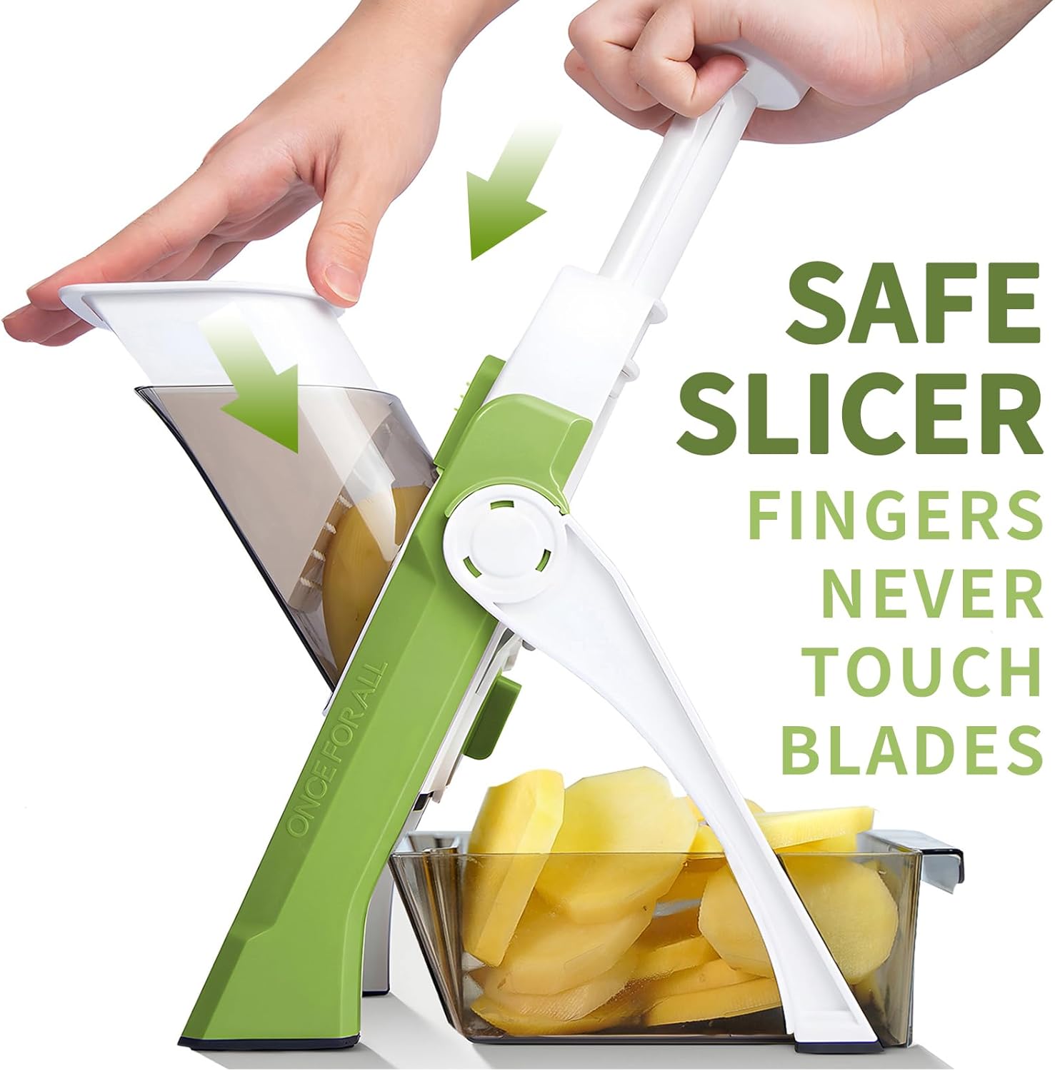 ONCE FOR ALL Safe Mandoline Slicer