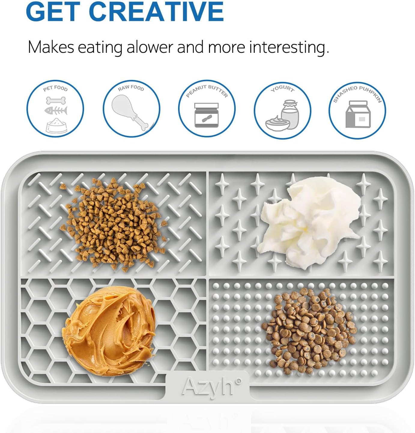 Azyh Licking Mat for Dogs & Cats 2 Pack