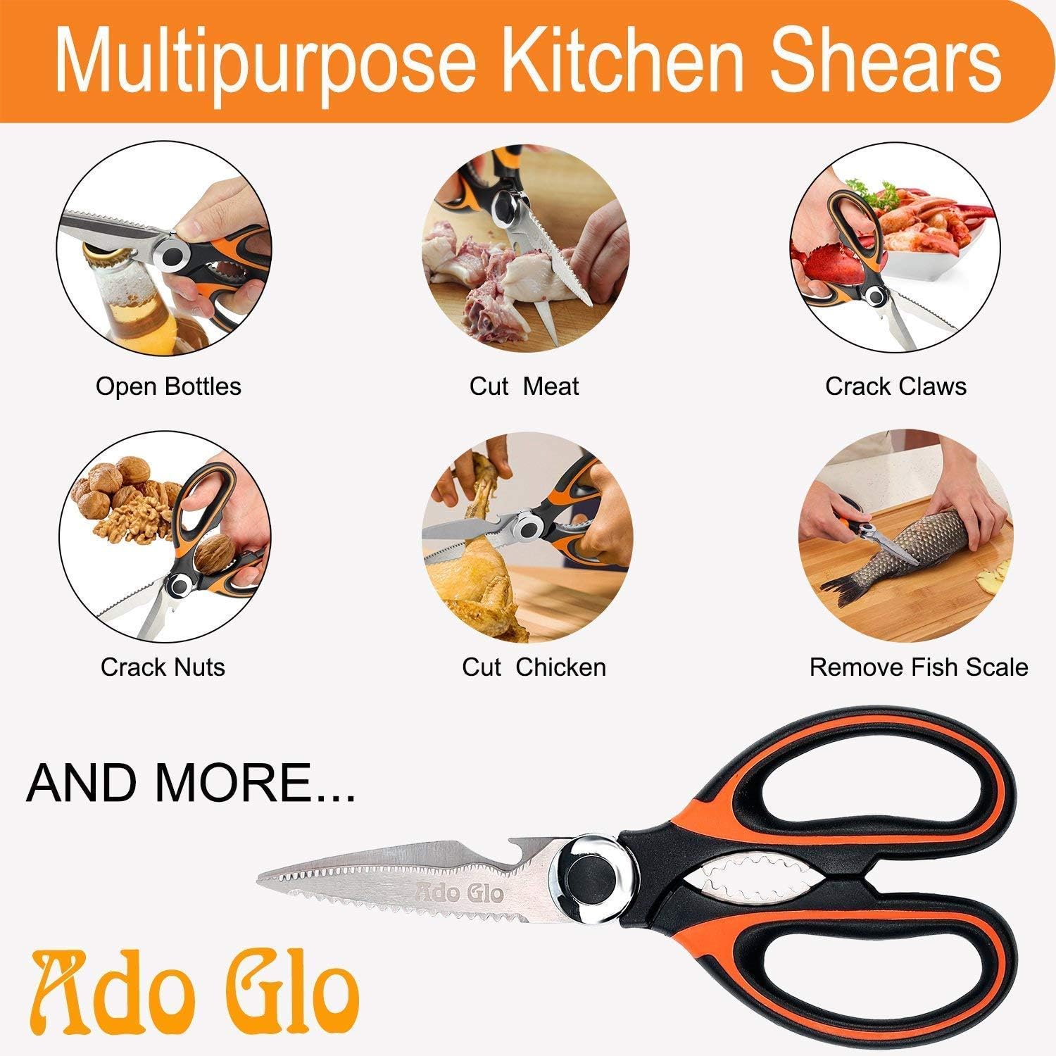 ADO GLO KITCHEN SHEARS