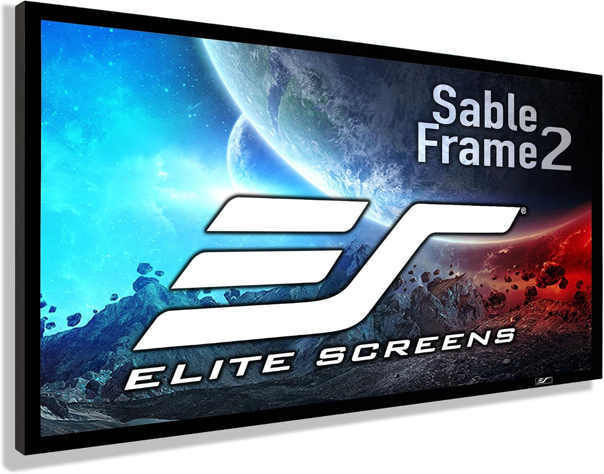 Elite Screens Sable Frame 2, 105" Fixed Frame Projector Screen ER105WH2