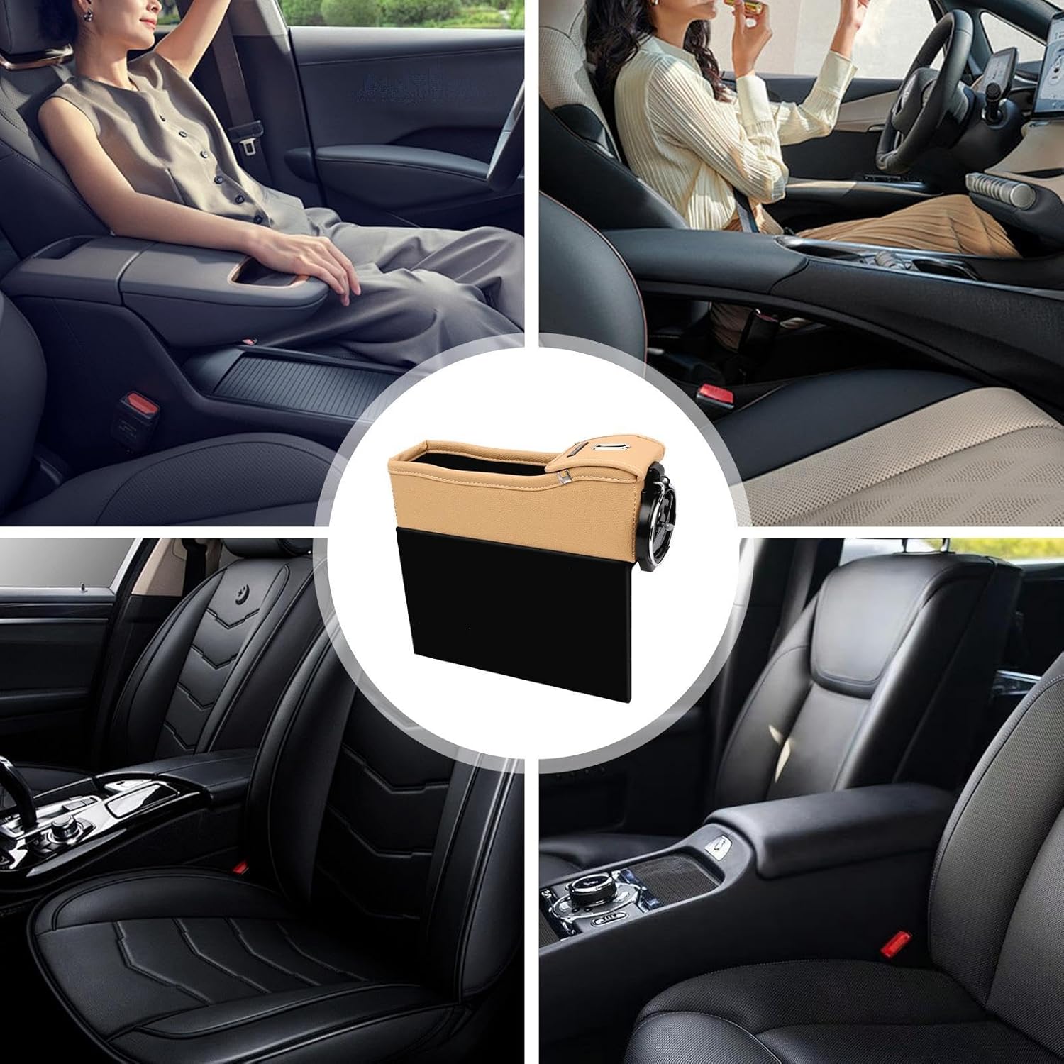 Car Seat Storage Box, Multifunctional Seat Tray