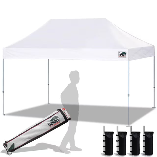 Eurmax USA 10'x15' Pop Up Canopy Tent Commercial Instant Canopies