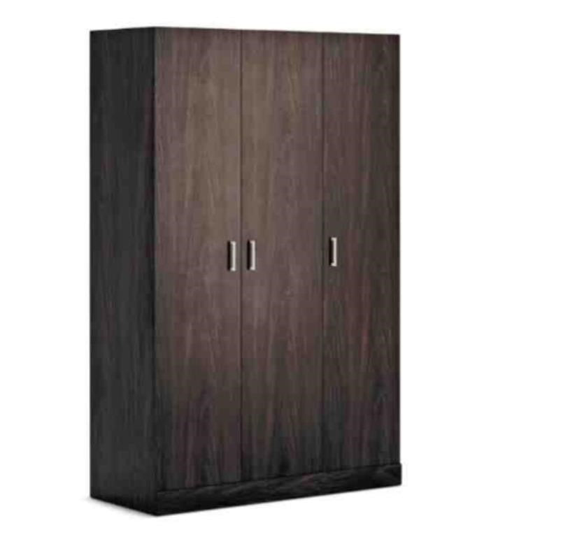 Sauder 3 Door Wardrobe, Espresso, Dark Brown,