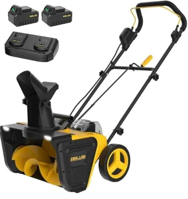 Zegjaw 40V 20-Inch Snow Blower Cordless