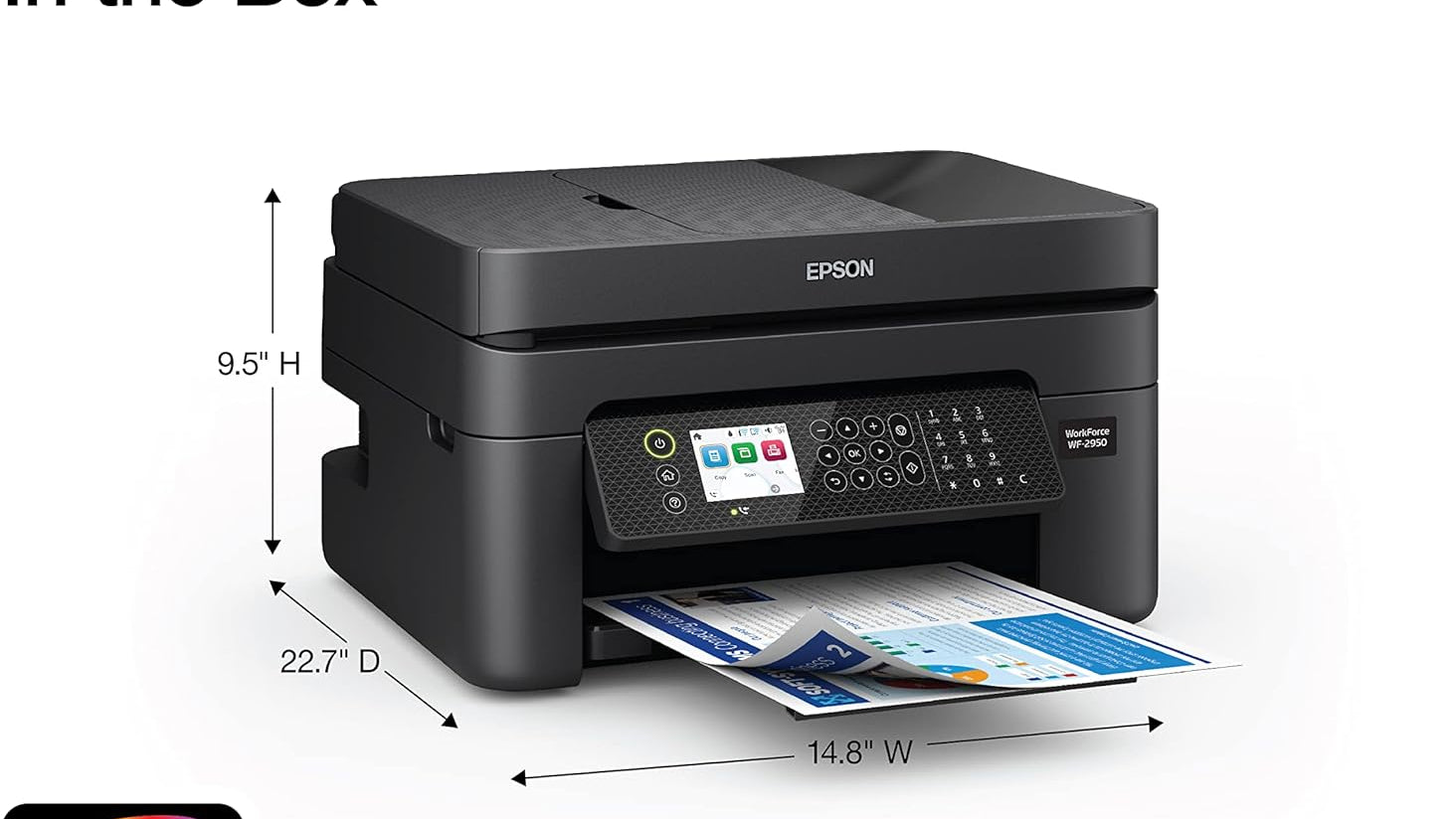 Epson Workforce WF-2950 Wireless All-in-One Printer