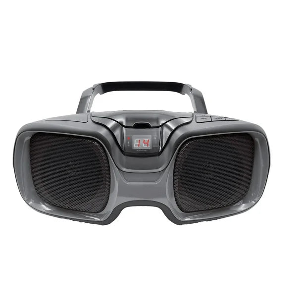 Proscan Portable Bluetooth Boombox with Top-Loading CD Player and AM/FM Radio