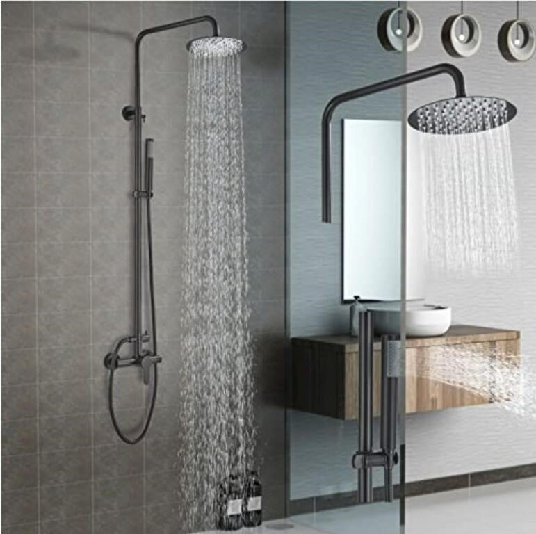 Outdoor&Bathroom Shower Fixture Rainfall Mixer 8 Inch Round Head