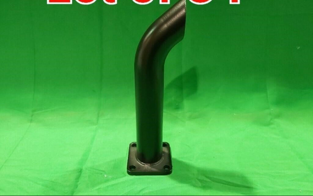 Steel Exhaust Pipe / Stack for Caterpillar, Mountable, 492-1687, Black