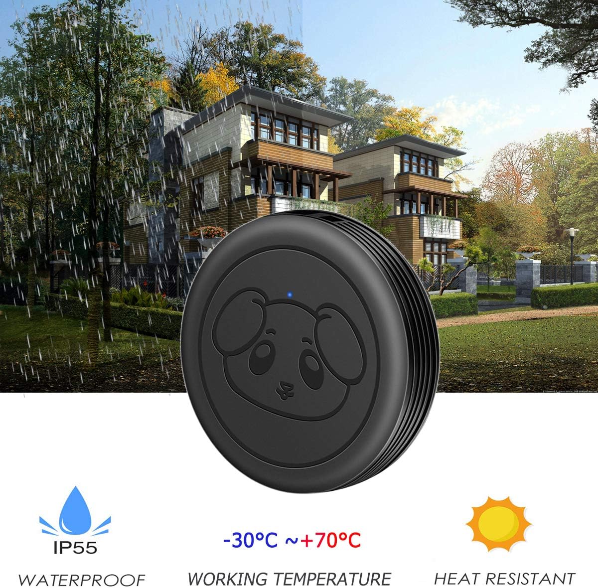 Evernary wireless dog door bell