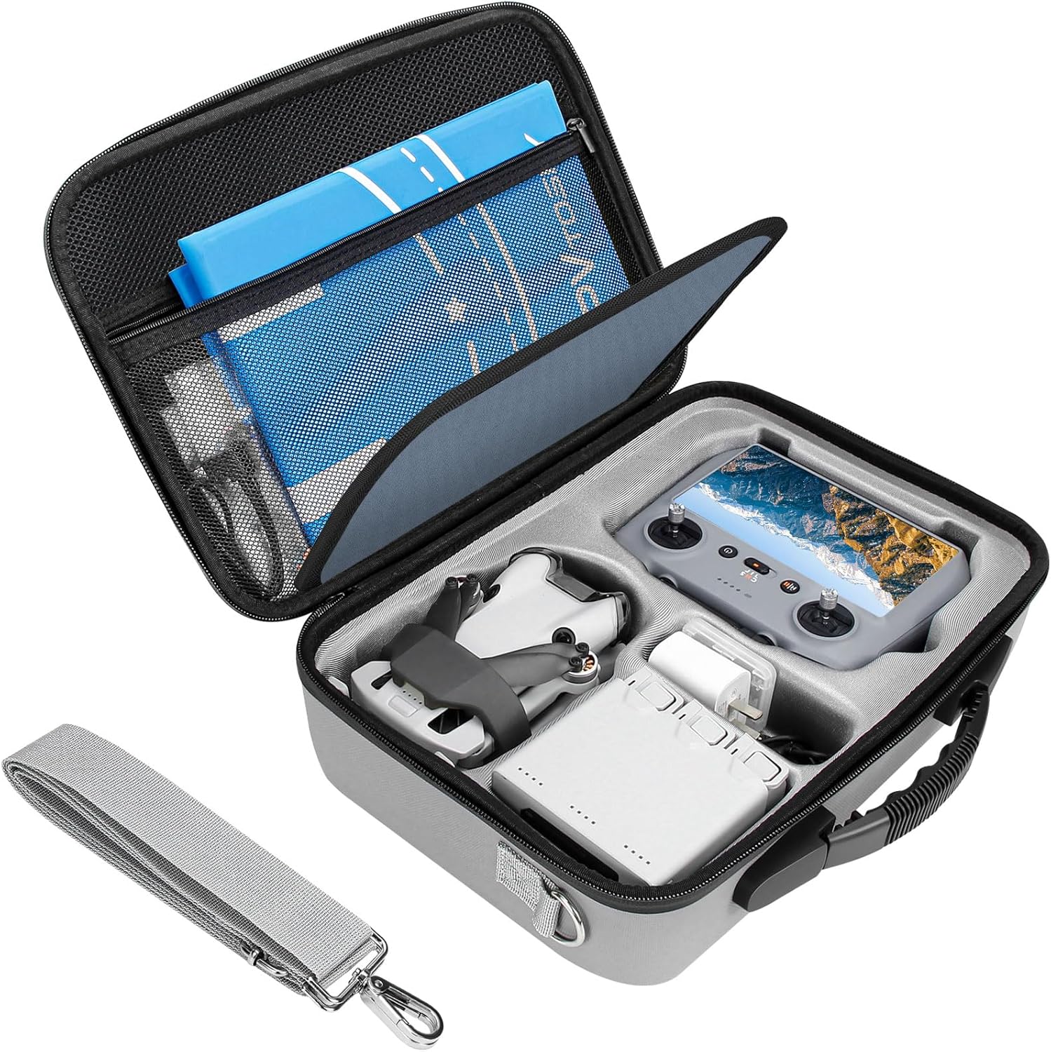 FPVtosky Mini 4 Pro RC Hard Case Shoulder Bag for DJI Mini 4 Fly More Combo