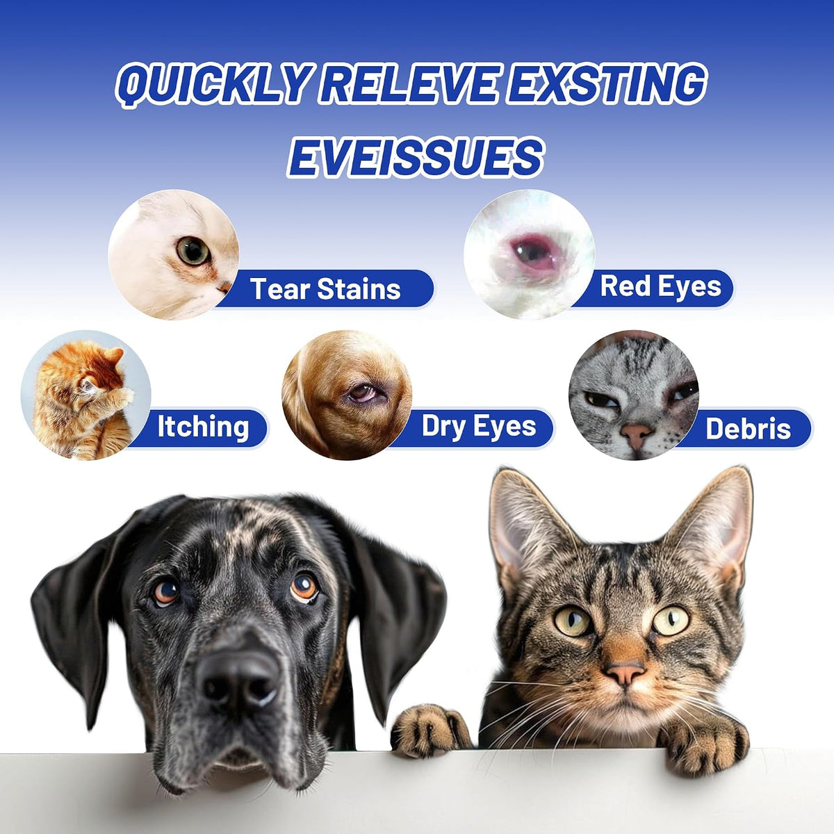 Wellix PET Dog Eye Drops for Dogs & Cats