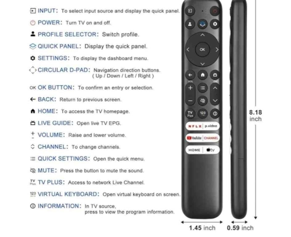 TV Remote Control, Universal Remote