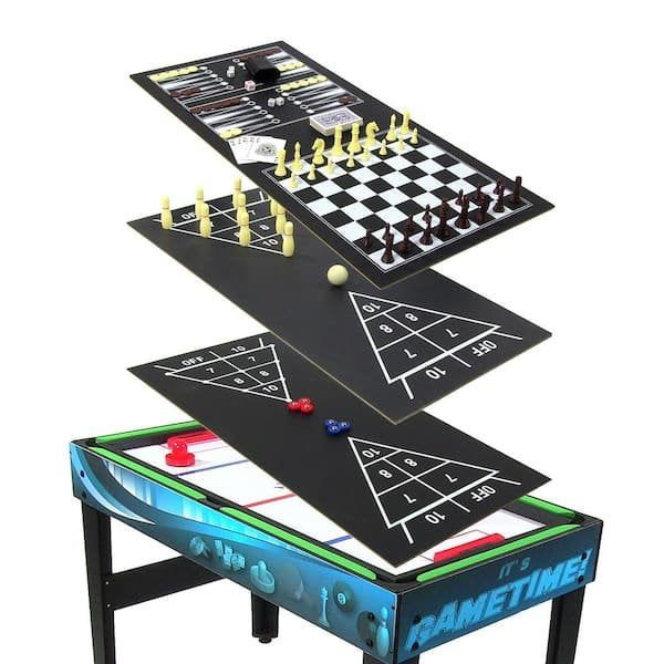Multi-Game Table Sunnydaze, 10-Combination