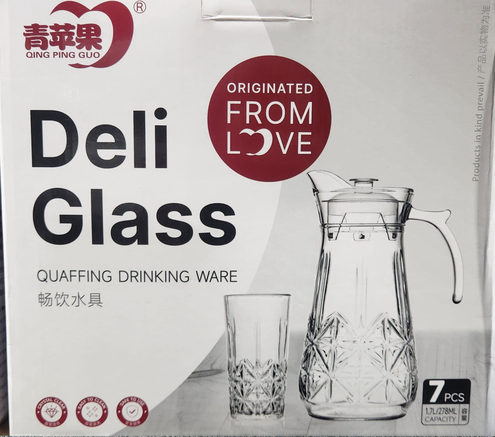 DELI GLASS 278ML 7PCS
