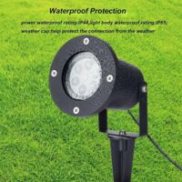 LED Snowflake Lamp Waterproof Light for Outdoor