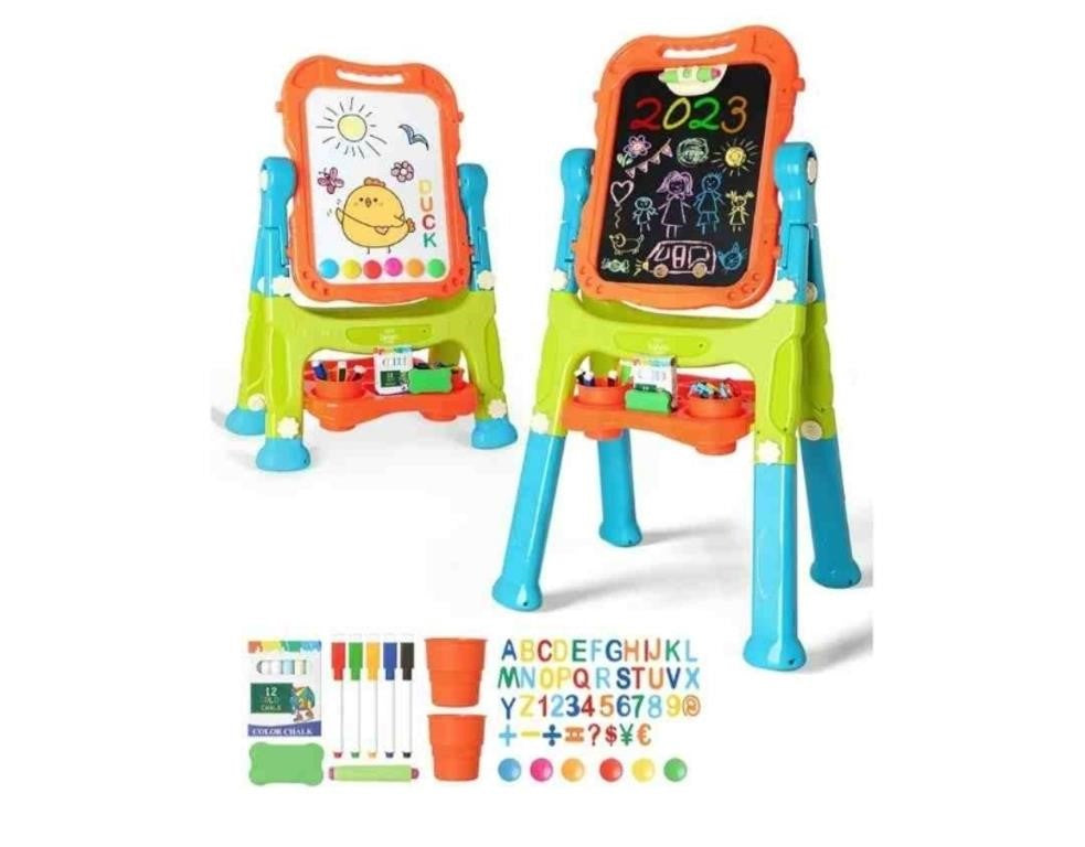 Lehoo Castle Kid Easel, 4 in 1 Double Sid