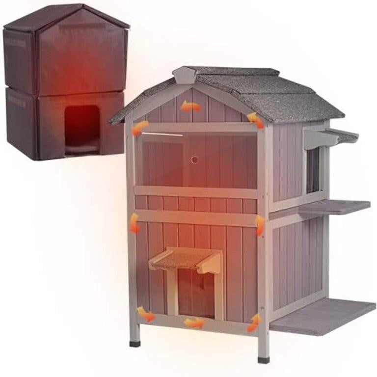 Aivituvin Outdoor Cat House Insulated for