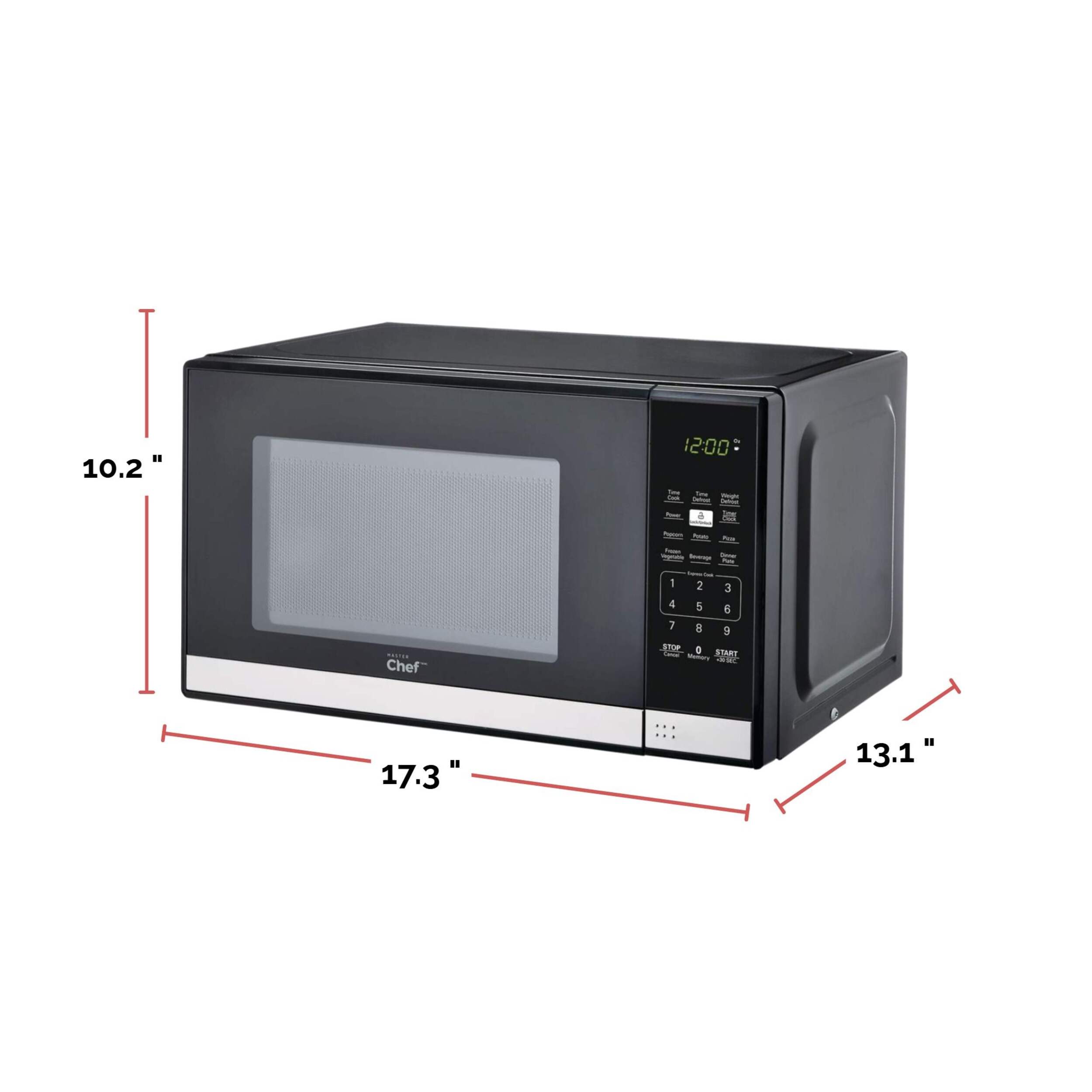 MASTER Chef Countertop Microwave, 700 W, Black