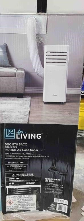 For Living SACC (8500 ASHRAE) 2-Speed, 5,000-BTU, White Model 043-0749-8