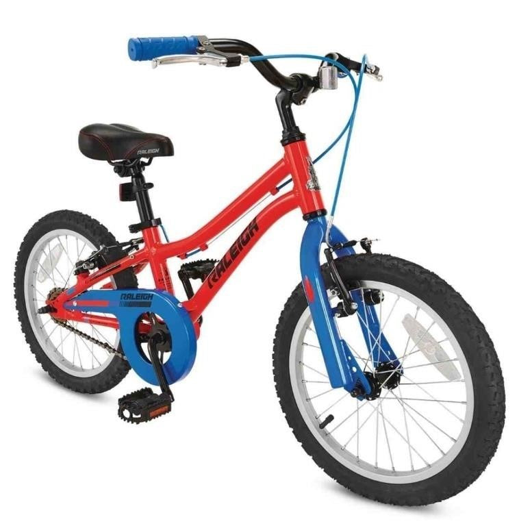 Raleigh Vibe Kids' Bike, 16-in, 8.5" 6061 Aluminum Frame, 16" X 1.9" Tires, Red