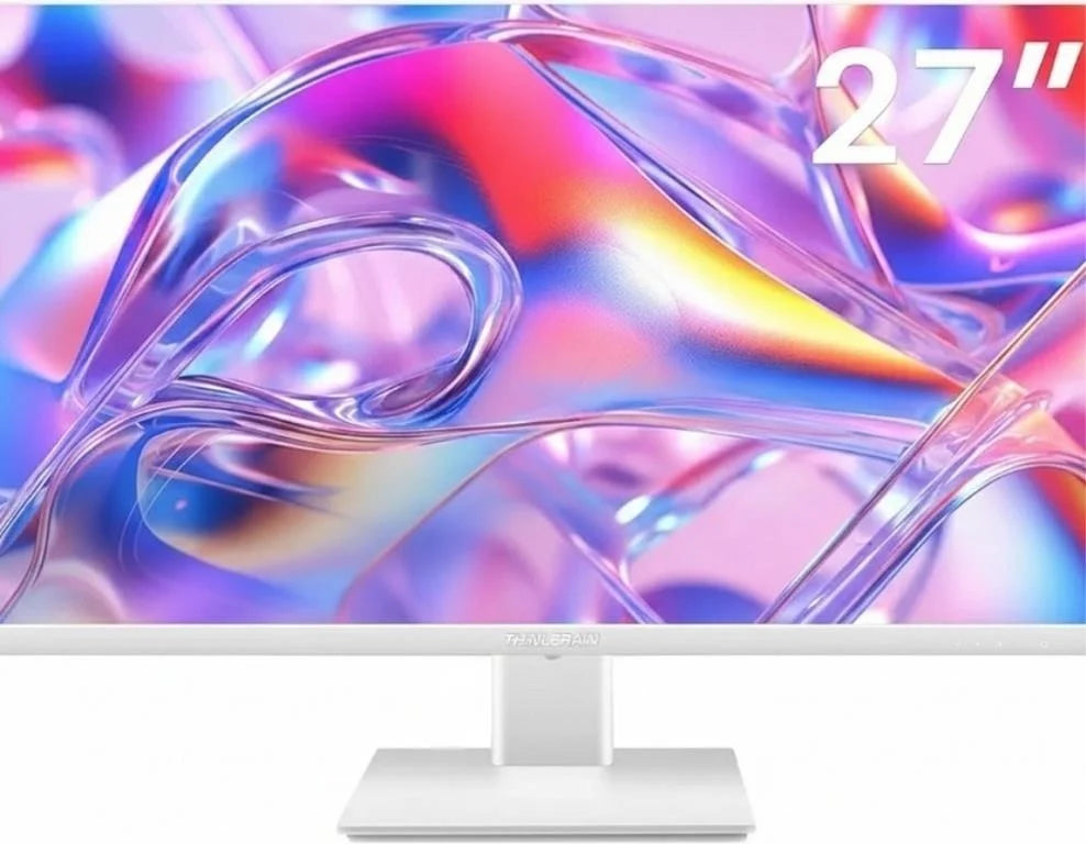 Thinlerian 27" Computer Monitor, 60Hz, White, 27"