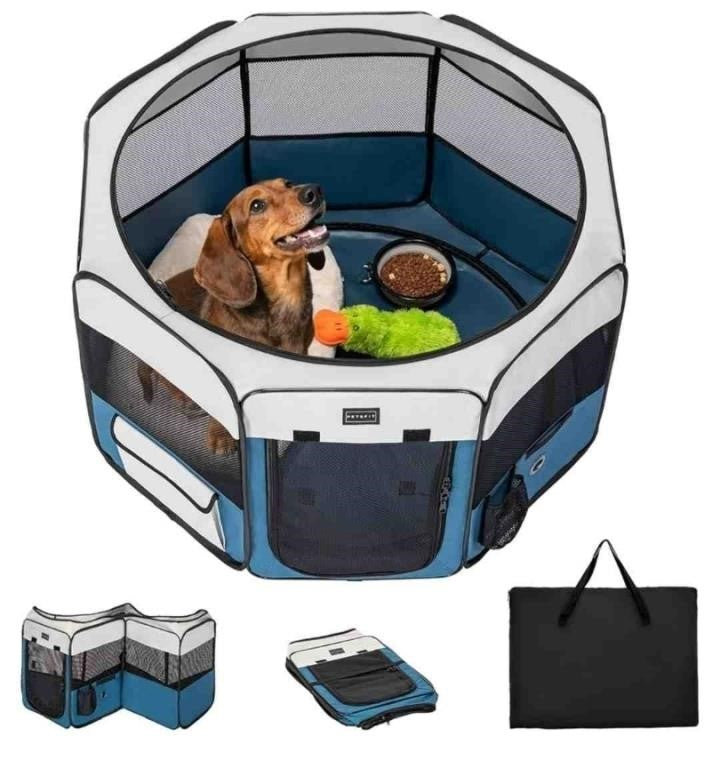 PETSFIT Dog Play Pen,36" Dia Dog Playpen