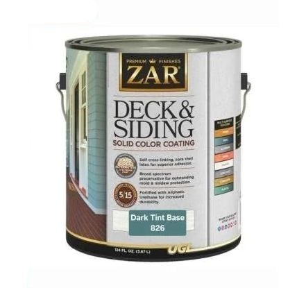 UGL ZAR Solid Deck and Siding Stain Dark Tint Base 826