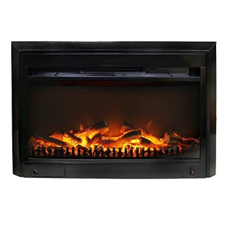 Paramount 28" LED Electric Fireplace Insert, Black, EF1285