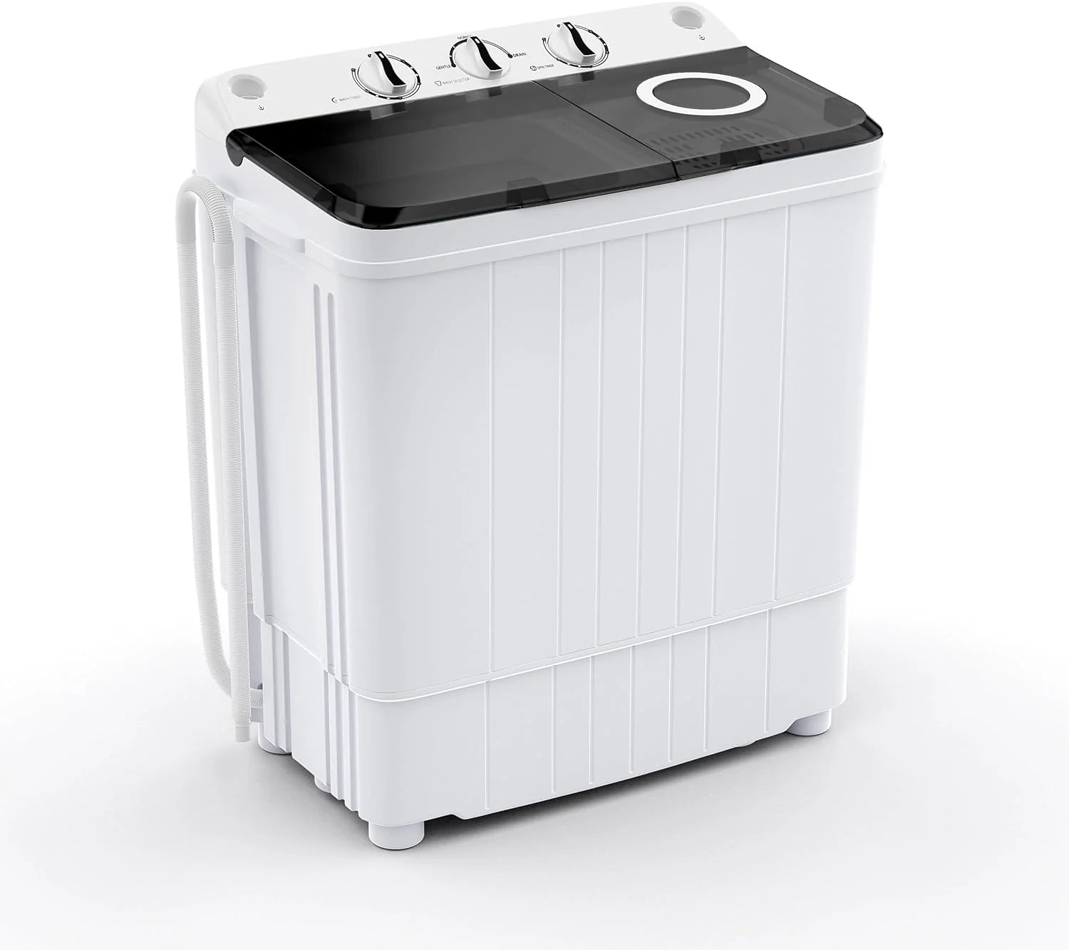 17.6 lbs Portable Washing Machine FP11024US-DK, Grey