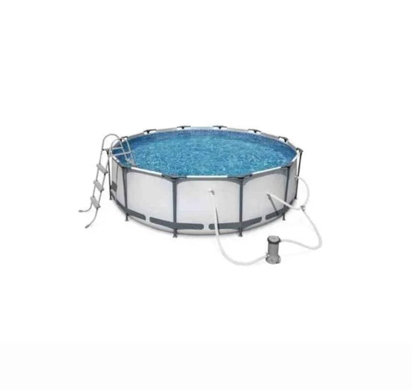 Hydro-force Pro Max Round Steel Frame Swimming Pool, 12-ft x 40-in