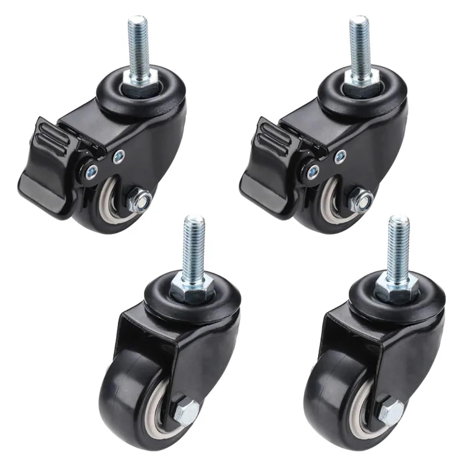 4 piece Furniture casters Heavy Duty