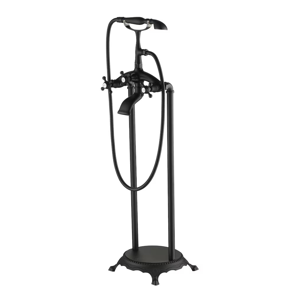 3-Handle Free-Standing Luxury Tub Faucet with