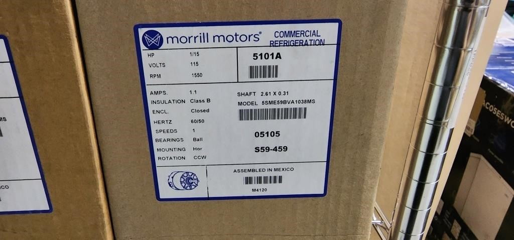 Morrill 5100A Brushless DC Motor ECM 1/