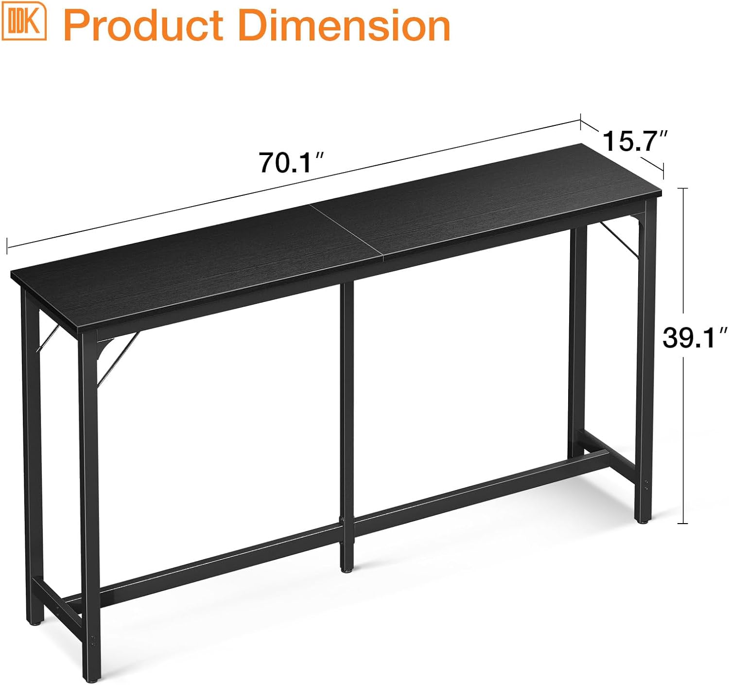 ODK 71 Inch Bar Table, Counter Height Bar Pub