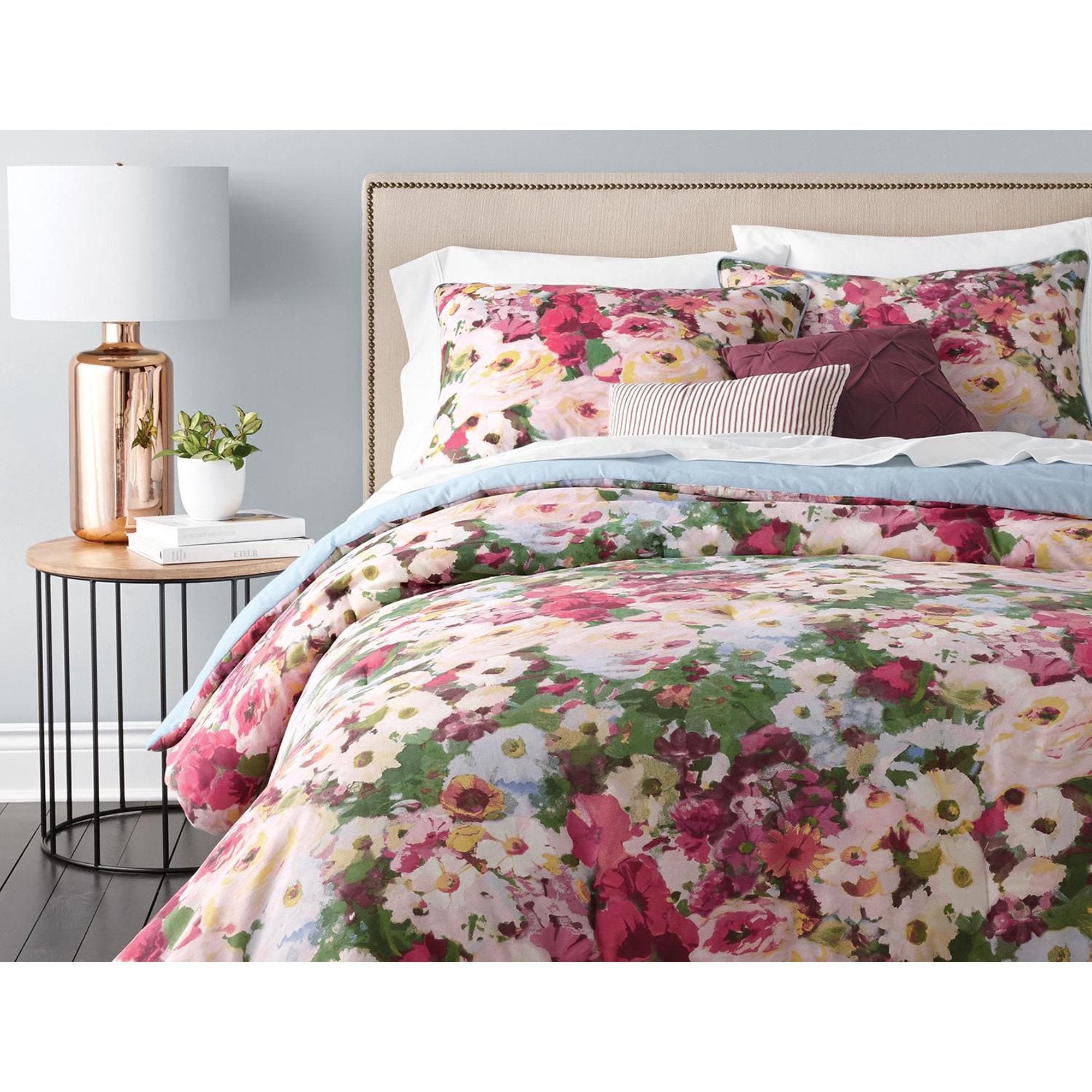 hometrends Blooms Comforter Set. Floral 5pc