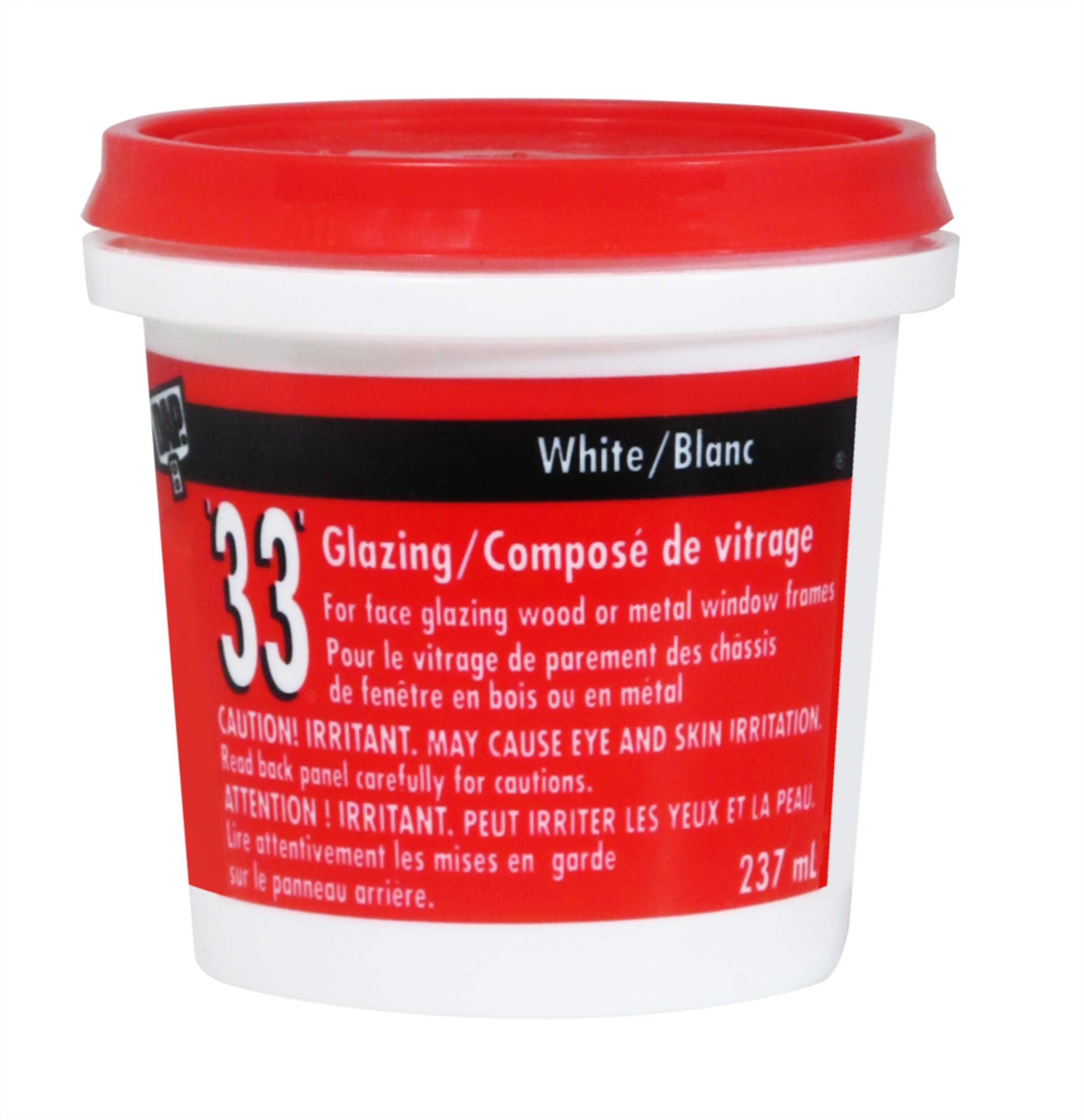 Window Glazing Compound, White,