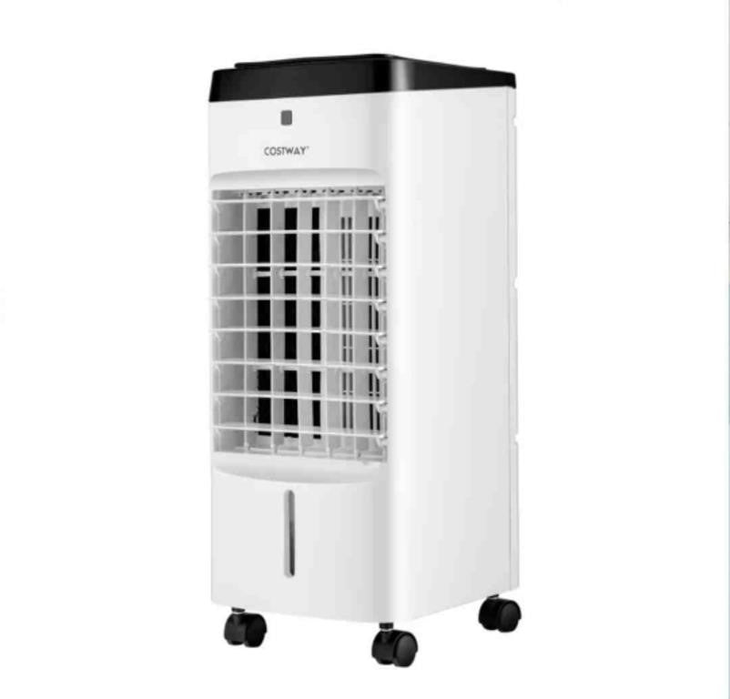 4-in-1 Evaporative Air Cooler w/ Fan & Humidifier Remote Control Ice Packs