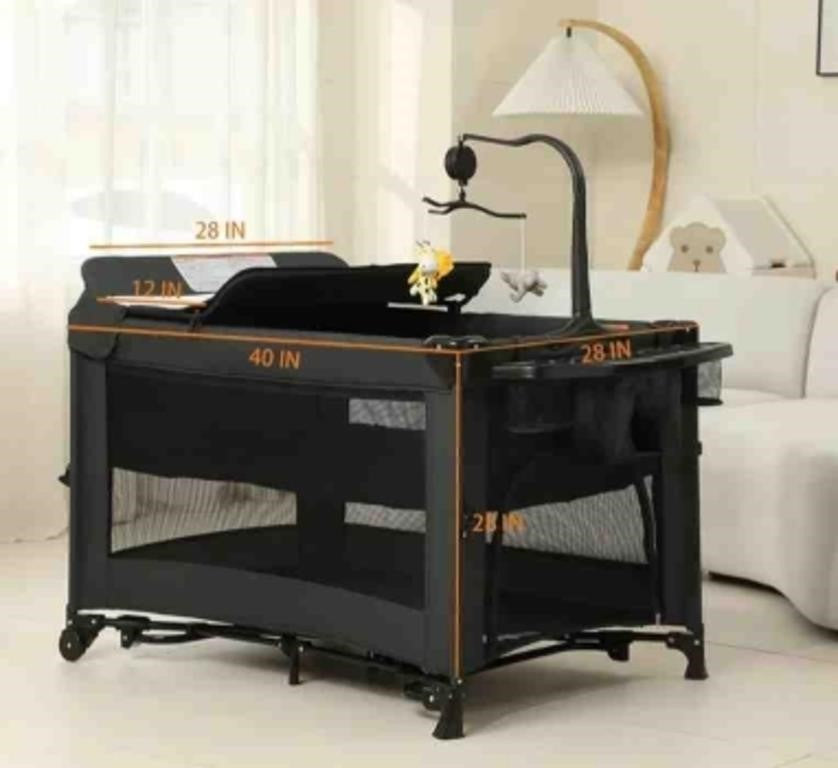 5 in 1 Pack and Play, Baby Bassinet Beds